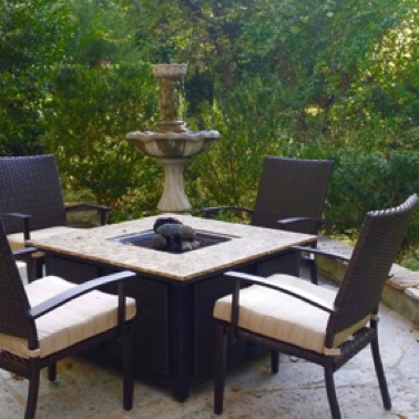 Beautiful outdoor garden area